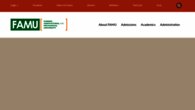 What Famu.edu website looked like in 2020 (4 years ago)