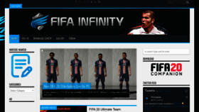 What Fifa-infinity.com website looked like in 2020 (4 years ago)
