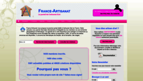What France-artisanat.fr website looked like in 2020 (4 years ago)