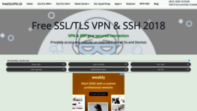 What Freesslvpn.us website looked like in 2020 (4 years ago)