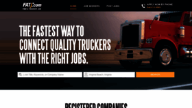 What Findatruckerjob.com website looked like in 2020 (4 years ago)