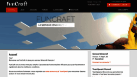 What Funcraft.net website looked like in 2020 (4 years ago)