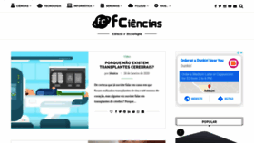 What Fciencias.com website looked like in 2020 (4 years ago)