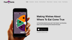 What Foodgenieapp.com website looked like in 2020 (4 years ago)