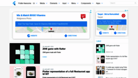 What Flutterawesome.com website looked like in 2020 (5 years ago)