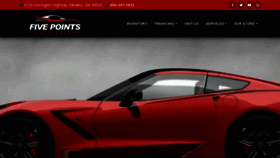 What Fivepointsautosales.com website looked like in 2020 (4 years ago)