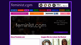 What Feminist.com website looked like in 2020 (4 years ago)