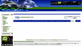 What Fordfocuselectric.com website looked like in 2020 (4 years ago)