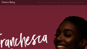 What Franchesca.net website looked like in 2020 (4 years ago)