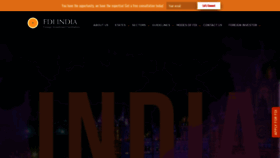 What Fdiinindia.com website looked like in 2020 (4 years ago)