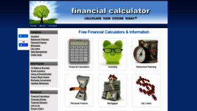 What Financialcalculator.org website looked like in 2020 (4 years ago)
