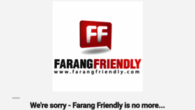 What Farangfriendly.com website looked like in 2020 (4 years ago)