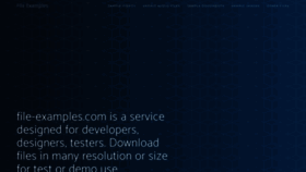 What File-examples.com website looked like in 2020 (4 years ago)