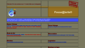 What Fossealerte.fr website looked like in 2020 (4 years ago)