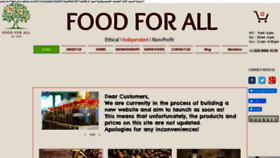 What Foodforall.co.uk website looked like in 2020 (4 years ago)