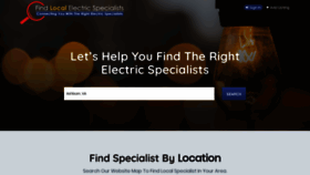 What Findlocalelectric.com website looked like in 2020 (4 years ago)