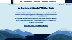What Ferjekort.no website looked like in 2020 (6 years ago)