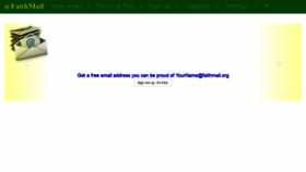 What Faithmail.org website looked like in 2020 (5 years ago)