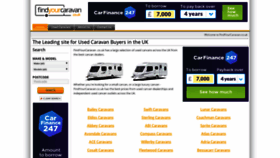 What Findyourcaravan.co.uk website looked like in 2020 (4 years ago)