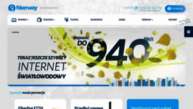What Fiberway.pl website looked like in 2020 (4 years ago)