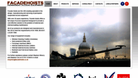 What Facadehoists.co.uk website looked like in 2020 (4 years ago)