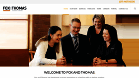 What Foxthomas.com.au website looked like in 2020 (4 years ago)