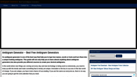 What Freeambigramgenerator.com website looked like in 2020 (4 years ago)