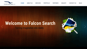 What Falconsearch.com website looked like in 2020 (4 years ago)