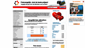 What Fotovergelijk.nl website looked like in 2020 (6 years ago)