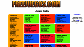 What Freejuegos.com website looked like in 2020 (4 years ago)