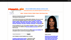 What Fanmail.biz website looked like in 2020 (4 years ago)