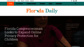 What Floridadaily.com website looked like in 2020 (4 years ago)