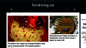 What Forskning.no website looked like in 2020 (4 years ago)