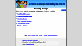 What Friendshipmessages.com website looked like in 2020 (4 years ago)