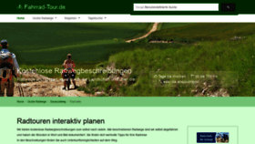 What Fahrrad-tour.de website looked like in 2020 (4 years ago)