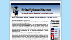 What Fakediploma58.com website looked like in 2020 (4 years ago)