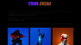 What Fortskins.org website looked like in 2020 (4 years ago)