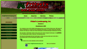What Fritzelslandscaping.com website looked like in 2020 (4 years ago)