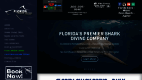 What Floridasharkdiving.com website looked like in 2020 (4 years ago)