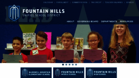 What Fountainhillsschools.org website looked like in 2020 (4 years ago)