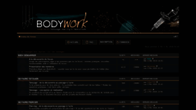 What Forum-bodywork.com website looked like in 2020 (4 years ago)