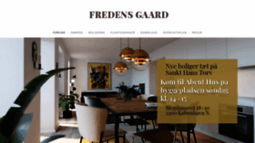 What Fredensgaard.dk website looked like in 2020 (4 years ago)