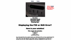 What F35error.com website looked like in 2020 (4 years ago)