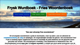 What Frysk-wurdboek.nl website looked like in 2020 (4 years ago)