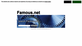 What Famous.net website looked like in 2020 (4 years ago)