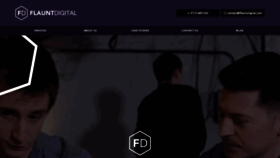 What Flauntdigital.com website looked like in 2020 (4 years ago)