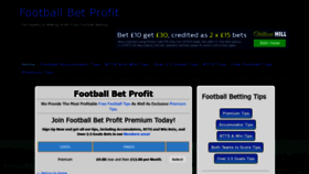 What Footballbetprofit.com website looked like in 2020 (4 years ago)