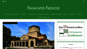 What Friedhof-frankfurt.de website looked like in 2020 (4 years ago)
