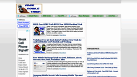 What Free-mobile-trick.blogspot.com website looked like in 2020 (4 years ago)