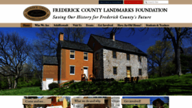 What Fredericklandmarks.org website looked like in 2020 (4 years ago)